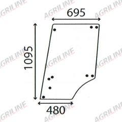 Cab Glass-Top Door - Clear suitable for John Deere tractor