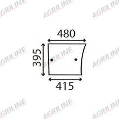 Cab Glass-  Lower Door - Clear suitable for John Deere tractor