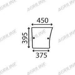 Cab Glass-Lower Door - Clear suitable for John Deere tractor