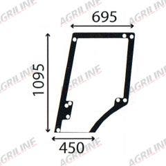 Cab Glass- LH Top Door - Clear suitable for John Deere tractor