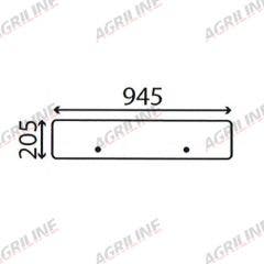 Cab Glass-  Lower Rear - Clear suitable for John Deere tractor