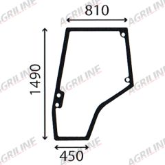 Cab Glass-Curved LH Door - Green Tint