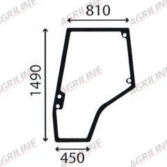 Cab Glass-Curved LH Door - Green Tint suitable for Massey Ferguson -  4272774m1