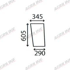 Cab Glass-Lower Front - Clear suitable for Zetor -  10368108