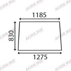 Cab Glass- Front Window - Clear suitable for Zetor -  59117937