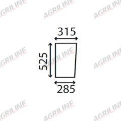 Cab Glass- Lower Front - Clear suitable for Zetor -  59117938