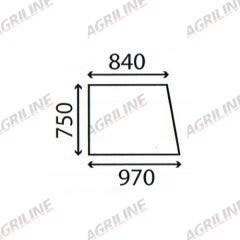 Cab Glass-Side Window - Clear suitable for Zetor -  59117907