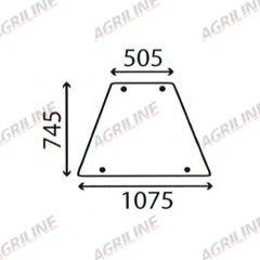 Cab Glass-Side Window - Clear suitable for Zetor -  70117943