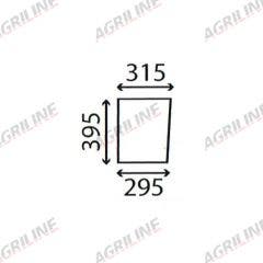 Cab Glass-Lower Front - Clear suitable for Zetor -  56117962