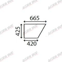 Cab Glass- Lower Door - Clear suitable for Zetor -  56477903