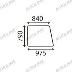 Cab Glass-Side Window - Clear suitable for Zetor -  56117965