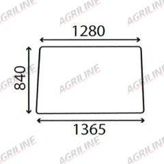 Cab Glass- Front Window - Clear suitable for Zetor -  67827961