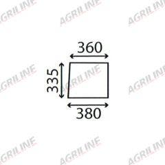 Cab Glass- Lower Front - Clear suitable for Zetor -  67827959