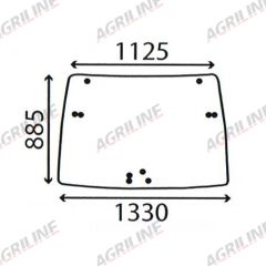 Cab Glass- Front Window suitable for Deutz -  4418946