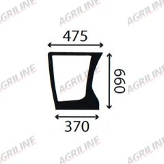 Cab Glass-RH Lower Front suitable for Deutz -  4429884