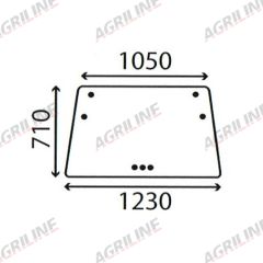 Cab Glass- Front Window- Clear suitable for Deutz -  4363114