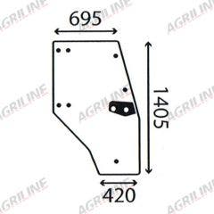 Cab Glass- RH Door- Clear