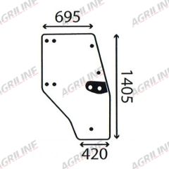 Cab Glass- RH Door- Green Tint suitable for Deutz -  4352851