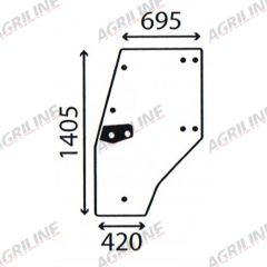Cab Glass- LH Door- Clear suitable for Deutz -  4352848