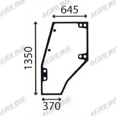 Cab Glass-LH Door- Green Tint suitable for Deutz -  4400342