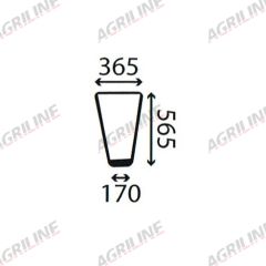 Cab Glass- LH Lower Front- Clear suitable for Deutz -  4386426