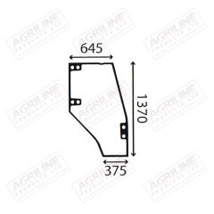 Cab Glass- Curved RH Door- Green Tint suitable for Deutz -  