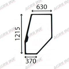 Cab Glass- Curved LH Door- Green Tint
