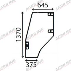 Cab Glass-Curved LH Door- Clear suitable for Deutz -  4402777