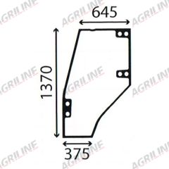 Cab Glass- Curved LH Door- Green Tint suitable for Deutz -  4402778
