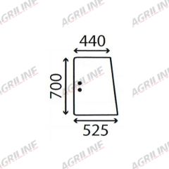 Cab Glass- Side Window- Clear suitable for Deutz -  4383617