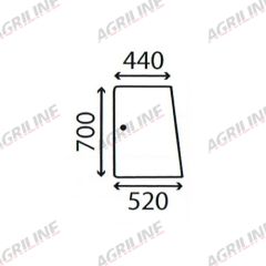 Cab Glass- Side Window- Clear suitable for Deutz -  4390722