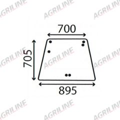 Cab Glass-Rear Window- Clear suitable for Deutz -  4383608