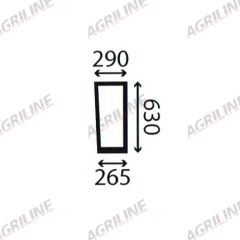 Cab Glass- RH Lower Front- Green Tint suitable for Deutz -  001503390/10