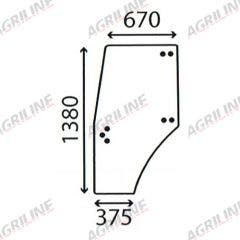 Cab Glass-LH Door- Green Tint