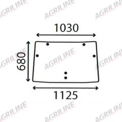 Cab Glass- Front Window- Clear suitable for Deutz -  000977020/40