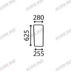 Cab Glass- Lower Front- Clear suitable for Deutz -  000976970/20