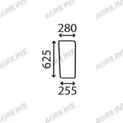 Cab Glass- Lower Front- Clear suitable for Deutz -  000976970/30