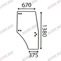 Cab Glass-RH Door suitable for Deutz -  000977010/40