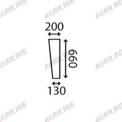 Cab Glass- Lower Front- Clear suitable for Deutz -  092342110/30