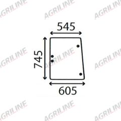 Cab Glass- Side Window– Bronze suitable for Deutz -  092342140/20