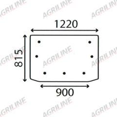 Cab Glass - Lower Rear - 92342730 suitable for Deutz -  92342730