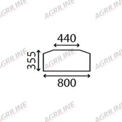 Cab Glass-Lower Rear– Bronze suitable for Deutz -  092342160/20