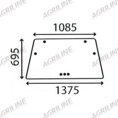Cab Glass- Front Window- Clear suitable for Deutz -  4363390