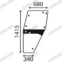 Cab Glass- LH Door- Clear suitable for Deutz -  4347340