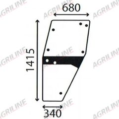 Cab Glass-LH Door- Green Tint- Green Tint suitable for Deutz -  4347342