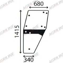 Cab Glass- LH Door- Green Tint
