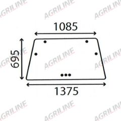 Cab Glass - Rear Window - 4346800 suitable for Deutz -  4346800