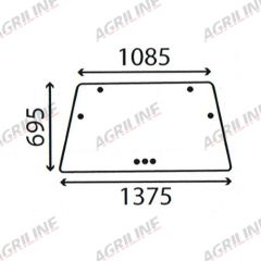 Cab Glass- Rear Window- Green Tint suitable for Deutz -  4337959