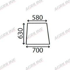 Cab Glass- Top Door