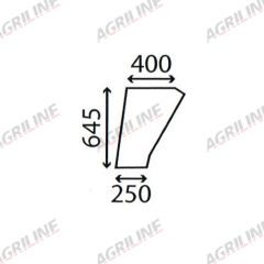 Cab Glass- Lower Door- Clear suitable for Deutz -  4354137